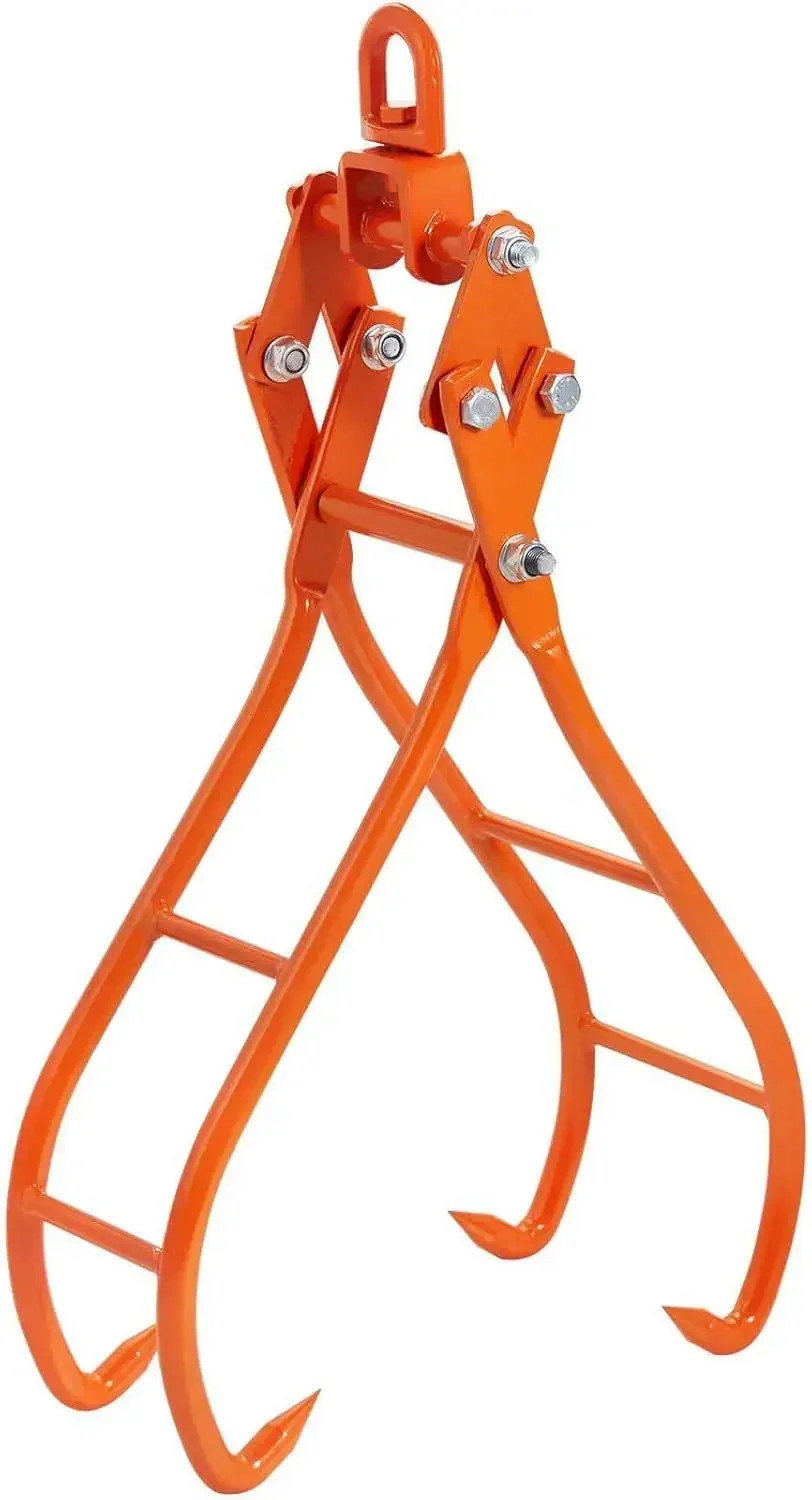 Timber Claw Hook, 28 inch 4 Claw Log Grapple for Logging Tongs, Swivel Steel Log Lifting Tongs
Timber Claw Hook, 28 inch 4 Claw Log Grapple for Logging Tongs, Swivel Steel Log Lifting Tongs