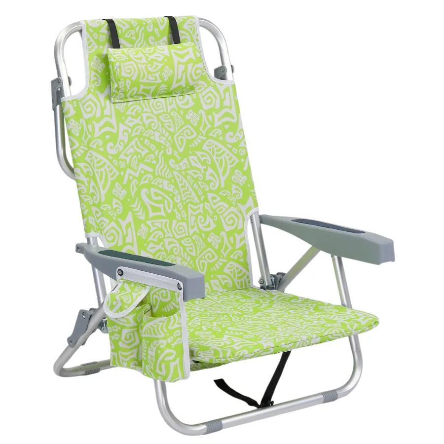 1 PCS Aluminum Beach Chair, 8.5 Inch Seat Height Yellow Tribal Pattern, Adjustable Folding Chair with Headrest, Shoulder Strap,
1 PCS Aluminum Beach Chair, 8.5 Inch Seat Height Yellow Tribal Pattern, Adjustable Folding Chair with Headrest, Shoulder Strap,
