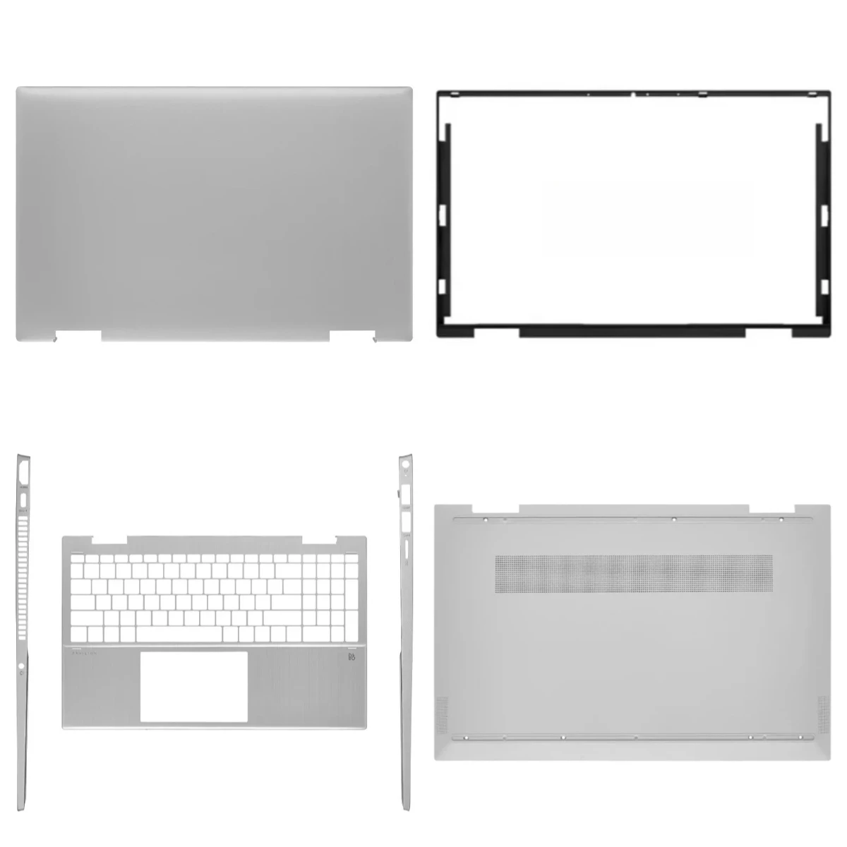 Compatible with Pavilion x360 15-ER TPN-W147 series laptops, LCD screen top cover, screen bezel, palm rest, bottom base, hinge
Compatible with Pavilion x360 15-ER TPN-W147 series laptops, LCD screen top cover, screen bezel, palm rest, bottom base, hinge