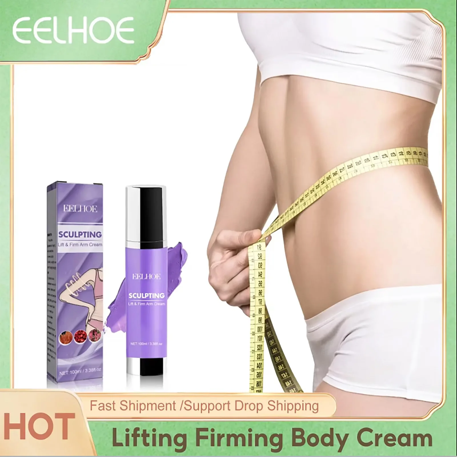 Body Shaping Cream Promote Fat Burning Remove Belly Thigh Leg Arm Fat Weight Loss Lifting Firming Skin Body Slimming Cream 100ml
Body Shaping Cream Promote Fat Burning Remove Belly Thigh Leg Arm Fat Weight Loss Lifting Firming Skin Body Slimming Cream 100ml
