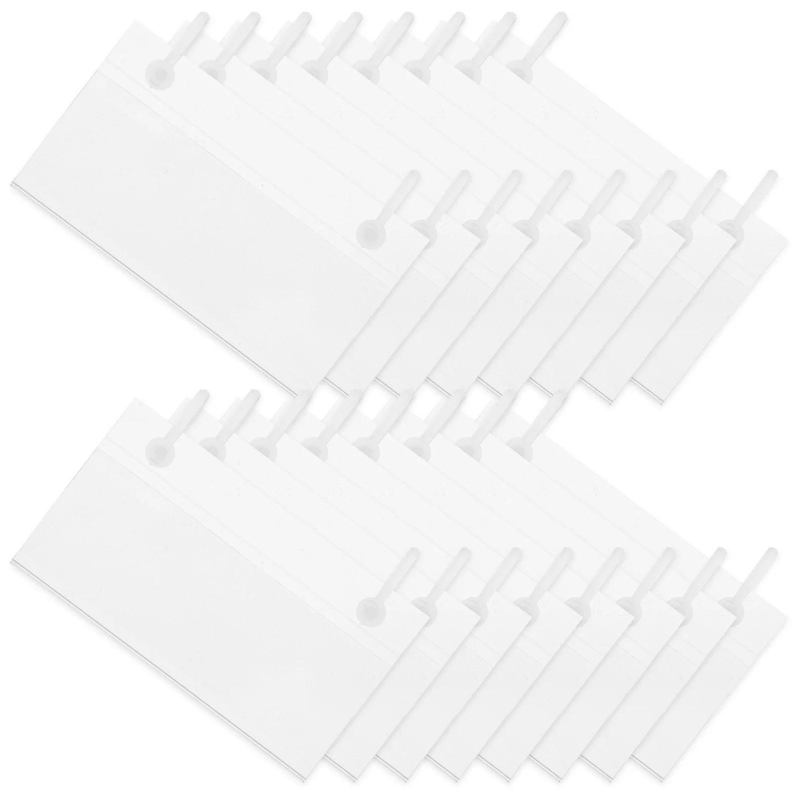 50 Pcs Supermarket Label Hanging Labels for Baskets Holders Button Organizer Pvc Plastic
50 Pcs Supermarket Label Hanging Labels for Baskets Holders Button Organizer Pvc Plastic