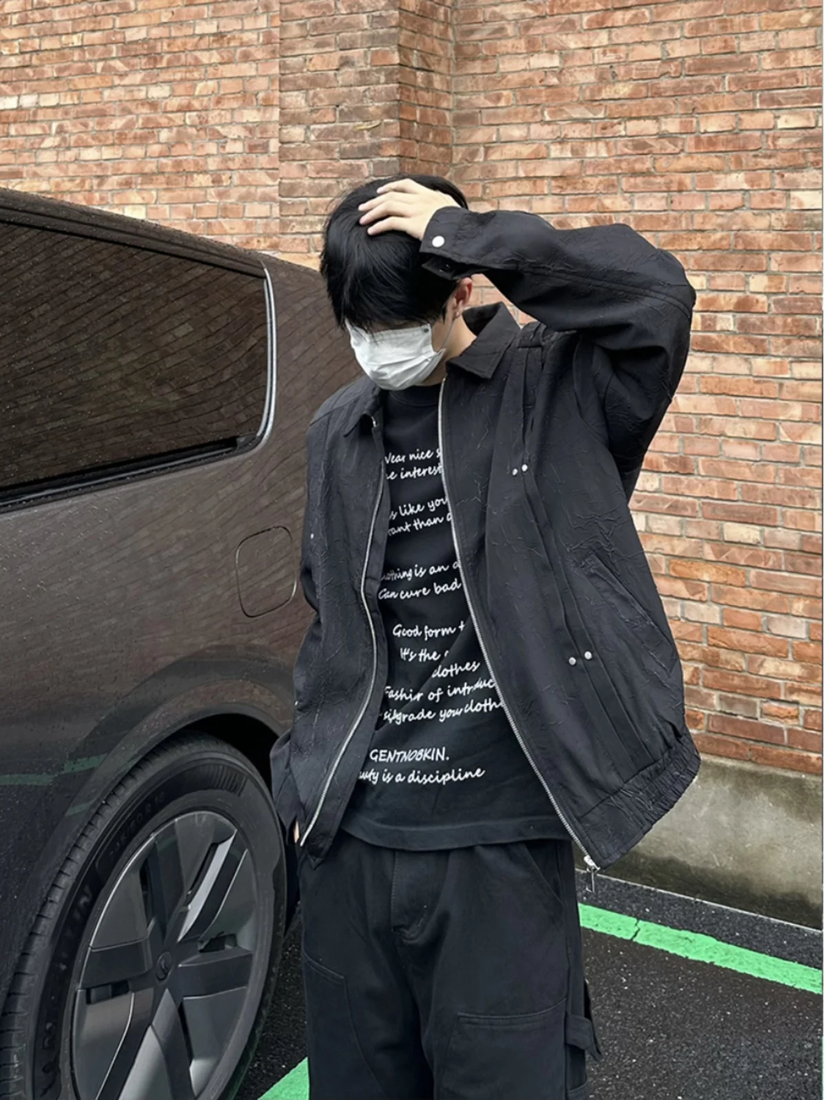 Cleanfit Men's ort Padded oulder Jaet Spring Autumn Pilot Motorcycle Jaet Crumpled High-End Feeling Cool Youth Faion
Cleanfit Men's ort Padded oulder Jaet Spring Autumn Pilot Motorcycle Jaet Crumpled High-End Feeling Cool Youth Faion