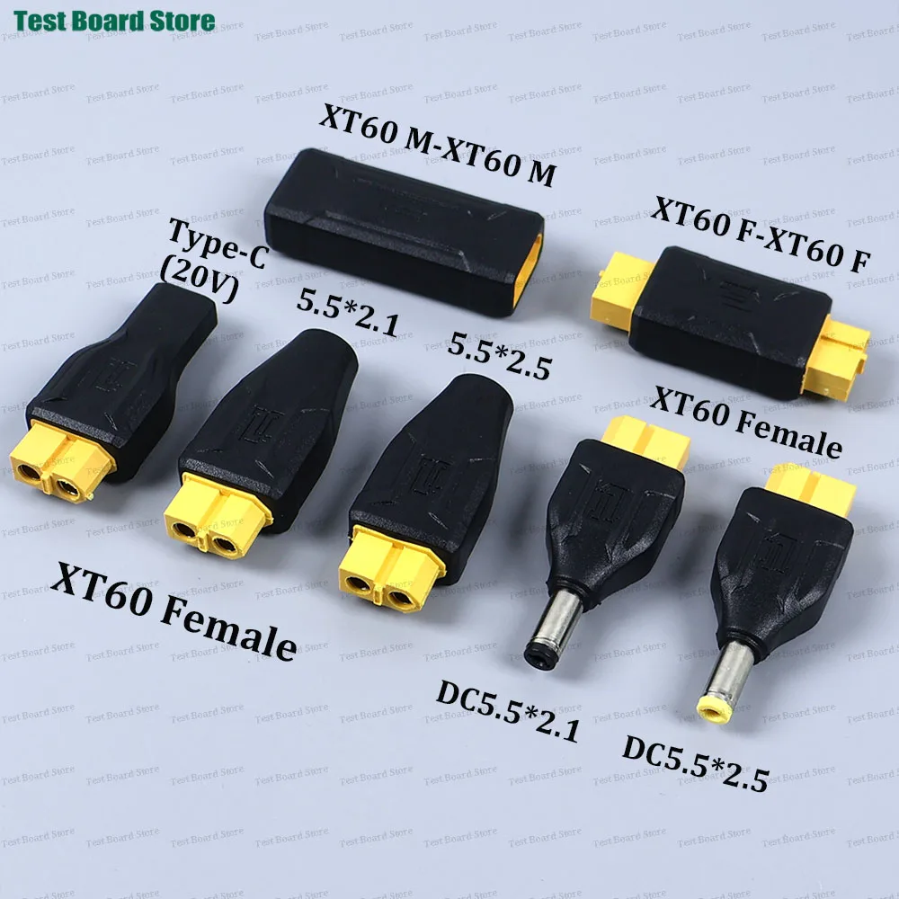 1/2/5PCS XT60 Male Female to Type-c DC Male Female No Wire Connector Plug Adapter 5.5*2.5mm/5.5*2.1mm to XT60 Connector
1/2/5PCS XT60 Male Female to Type-c DC Male Female No Wire Connector Plug Adapter 5.5*2.5mm/5.5*2.1mm to XT60 Connector
