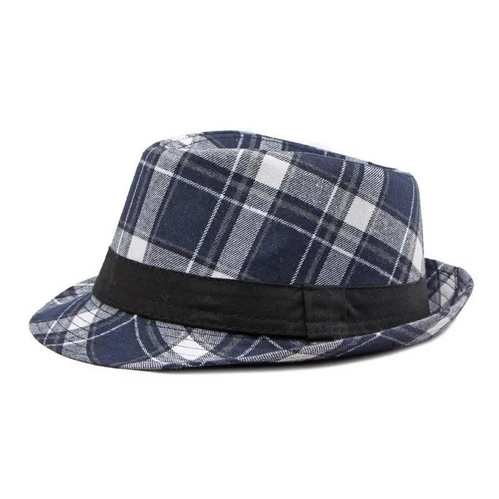 Spring And Summer Fedoras Cap For Women And Men Unisex Panama Hats Cotton Polyester 56-58cm Plaid Pattern Jazz Style LM0102
Spring And Summer Fedoras Cap For Women And Men Unisex Panama Hats Cotton Polyester 56-58cm Plaid Pattern Jazz Style LM0102