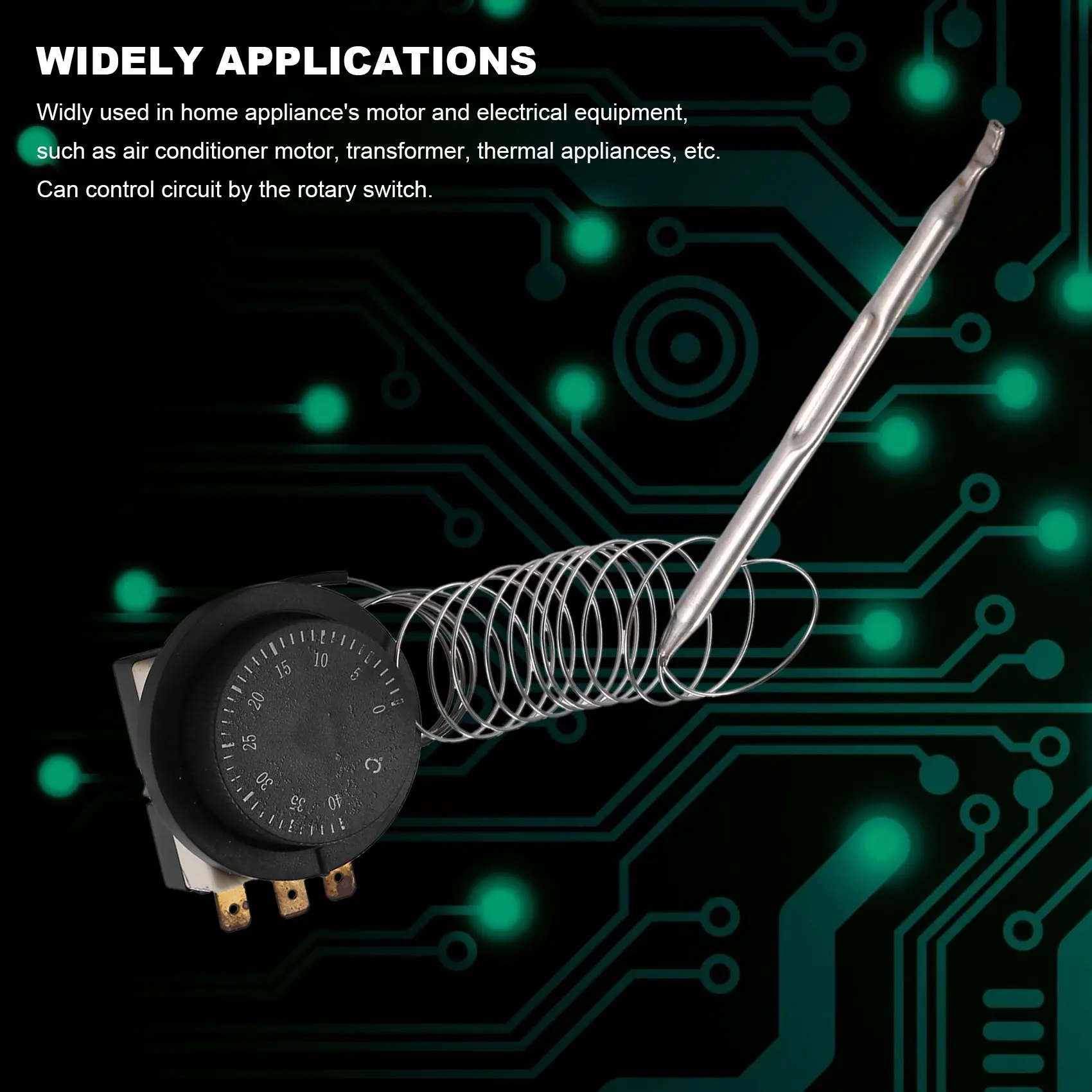 ABAZJ 1NC 1NO AC 250V/380V 16A 0-40C Temperature Control Switch Capillary Thermostat
ABAZJ 1NC 1NO AC 250V/380V 16A 0-40C Temperature Control Switch Capillary Thermostat