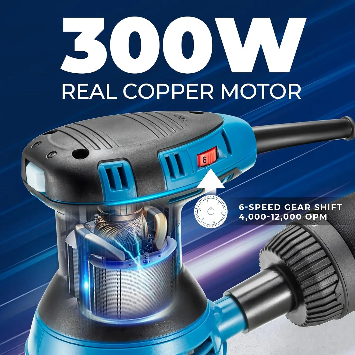 Орбитальная шлифовальная машина, 3,0 А, 5-дюймовая орбитальная шлифовальная машина с произвольной мощностью, 10 наждачной бумагой и мешком для пыли, 6 переменных скоростей
Орбитальная шлифовальная машина, 3,0 А, 5-дюймовая орбитальная шлифовальная машина с произвольной мощностью, 10 наждачной бумагой и мешком для пыли, 6 переменных скоростей