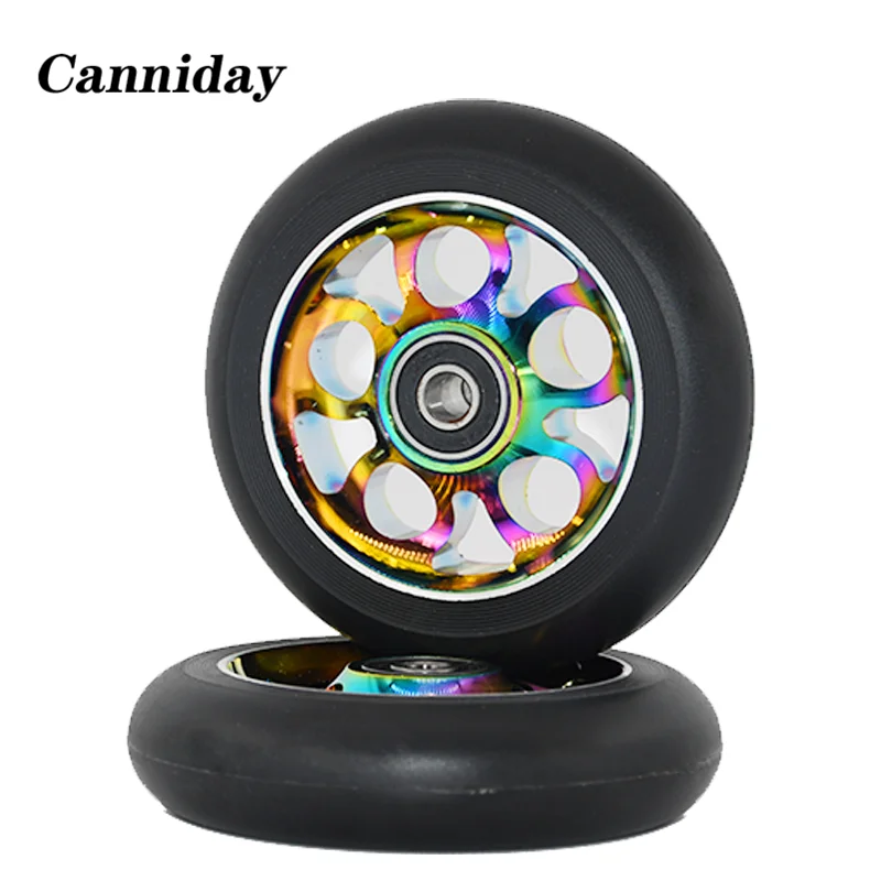 Scooter Wheels with Bearing Kick, Scooter Parts, Aluminum Alloy, 88A, 100mm, 2Pcs Set
Scooter Wheels with Bearing Kick, Scooter Parts, Aluminum Alloy, 88A, 100mm, 2Pcs Set