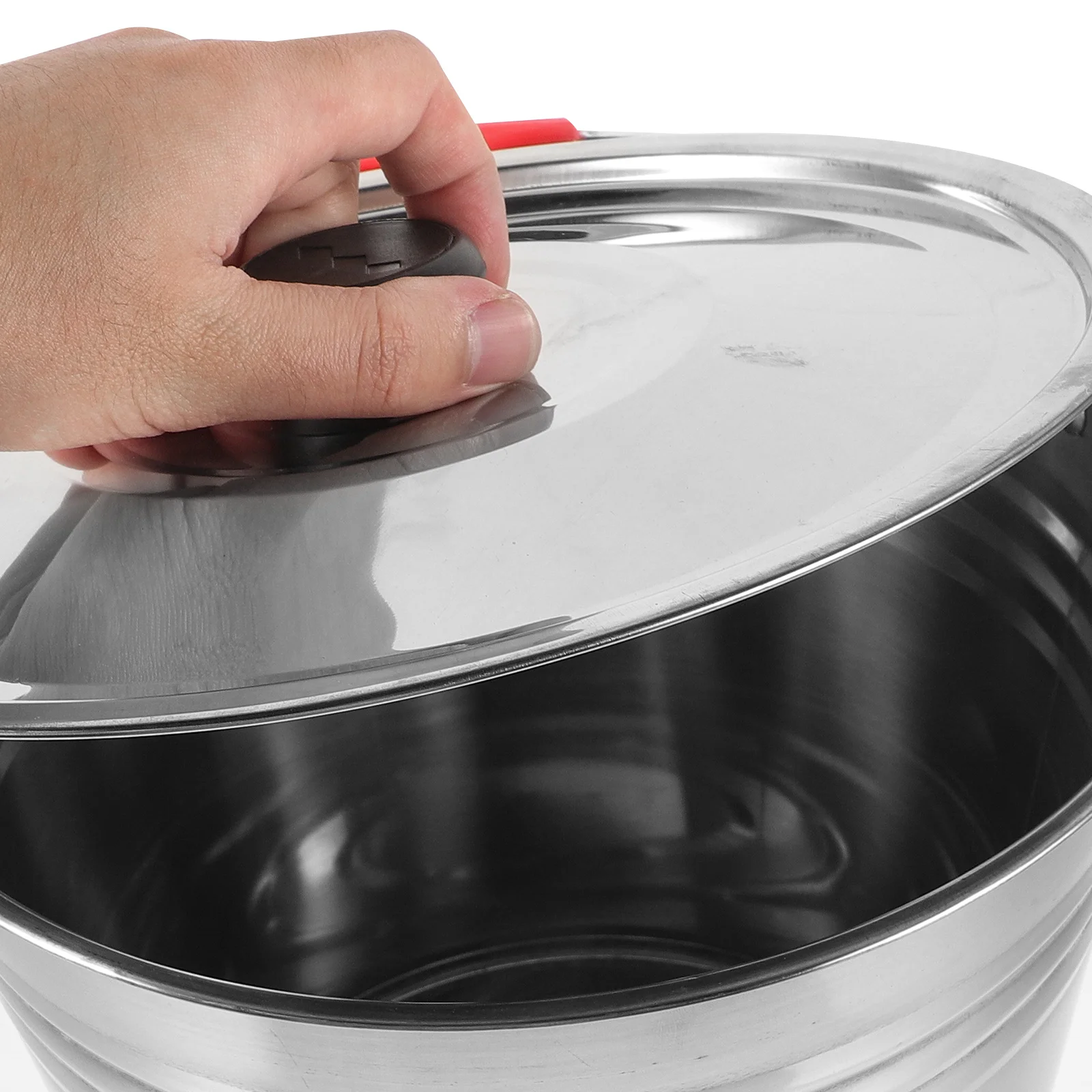 1 шт., ведро для мусора из нержавеющей стали, утолщенное, большой емкости с крышкой для кухни, дома, отеля, хранения молока
1 шт., ведро для мусора из нержавеющей стали, утолщенное, большой емкости с крышкой для кухни, дома, отеля, хранения молока