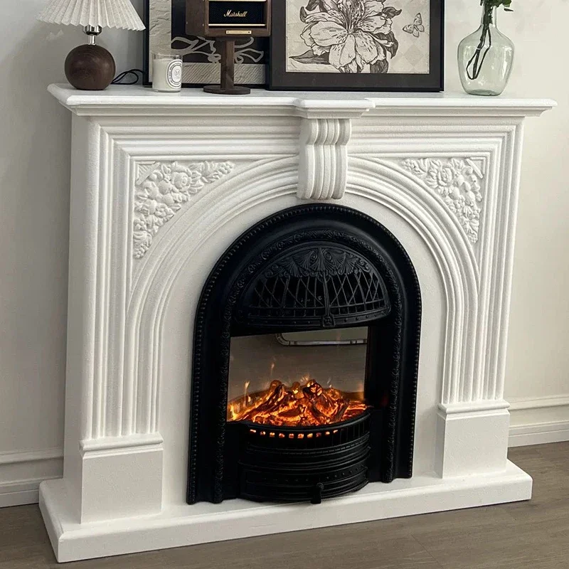 French retro solid wood simulation fire fireplace fake fire heater European living room bird cage decoration retro wind porch ca
French retro solid wood simulation fire fireplace fake fire heater European living room bird cage decoration retro wind porch ca