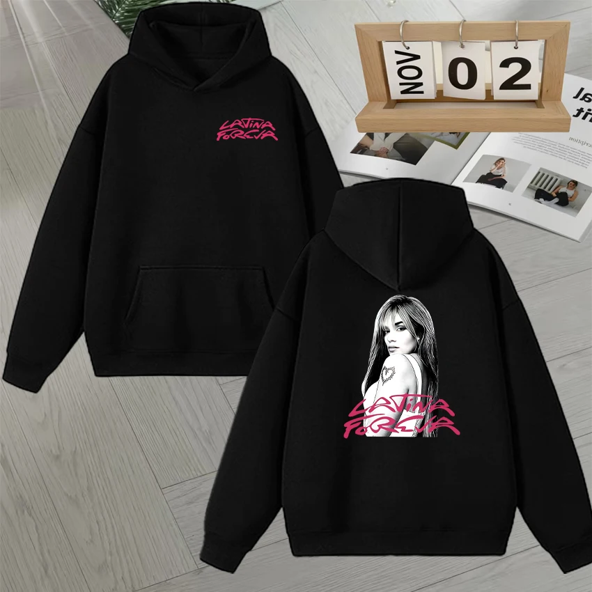 Karol G Tropicoqueta 2025 Summer New Album Latina Foreva Fleece Hoodies Men Women Loose Sweatshirts Long sleeve goth Pullovers
Karol G Tropicoqueta 2025 Summer New Album Latina Foreva Fleece Hoodies Men Women Loose Sweatshirts Long sleeve goth Pullovers