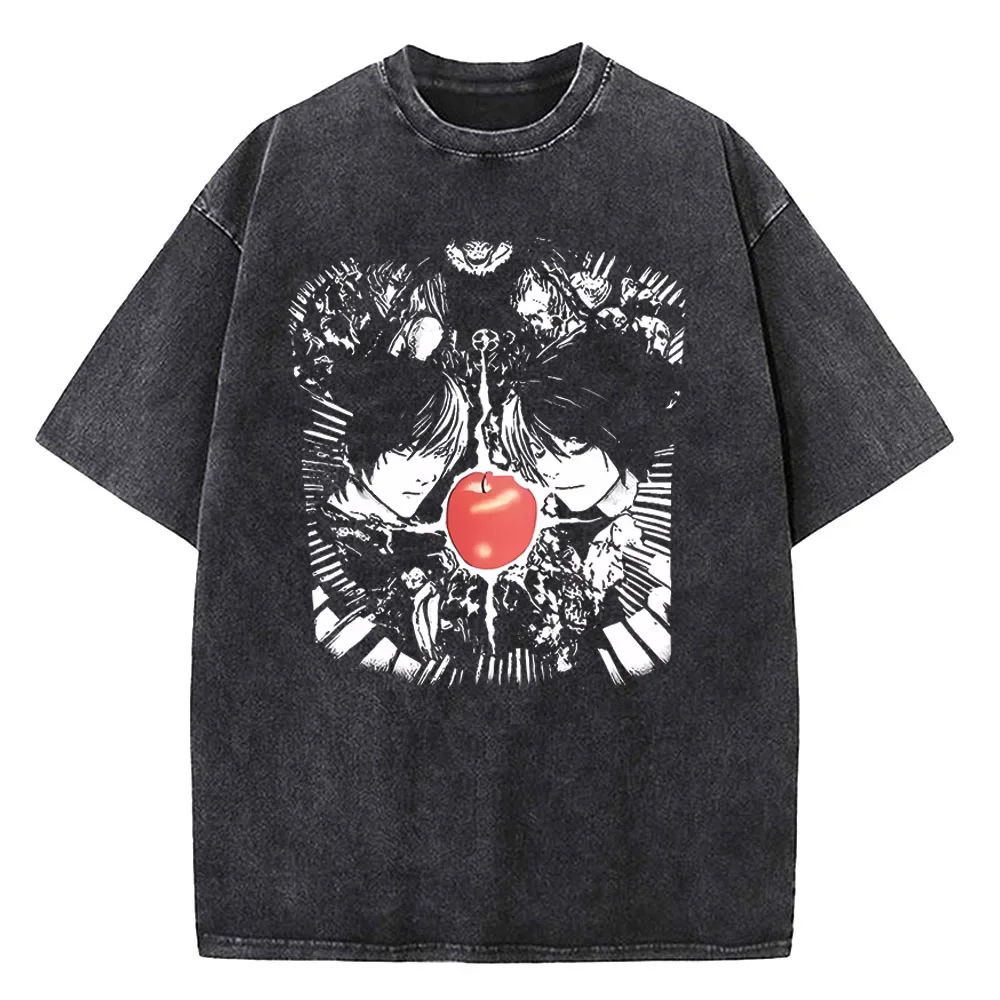 Harajuku Vintage Washed T Shirts Death Note Anime Graphic Printing T Shirt High Quality Cotton Fashion Streetwear Unisex Top Tee
Harajuku Vintage Washed T Shirts Death Note Anime Graphic Printing T Shirt High Quality Cotton Fashion Streetwear Unisex Top Tee