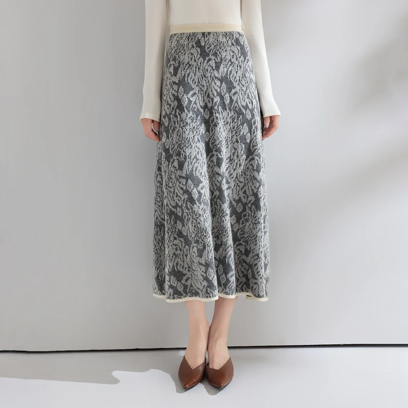 New Women Long Pleated Skirt Autumn Winter Grace Basic Cashmere Skirt 100% Merino Wool Knitwear Office Lady Dress Tops
New Women Long Pleated Skirt Autumn Winter Grace Basic Cashmere Skirt 100% Merino Wool Knitwear Office Lady Dress Tops