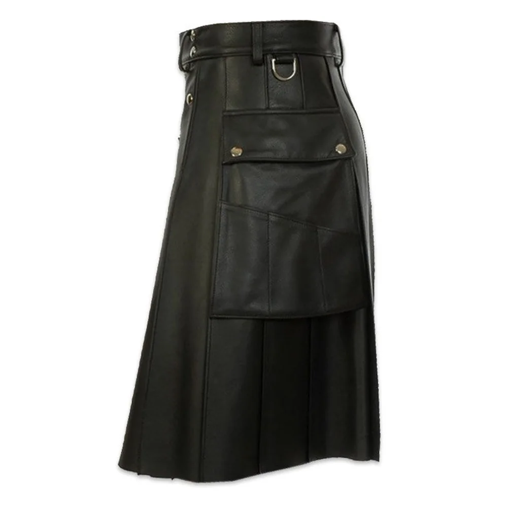 Men Scottish Gladiator Kilt Pleated Skirt PU Leather Larp Club Punk Rock Style Skirt Streetwear for Casual Daily Wear
Men Scottish Gladiator Kilt Pleated Skirt PU Leather Larp Club Punk Rock Style Skirt Streetwear for Casual Daily Wear