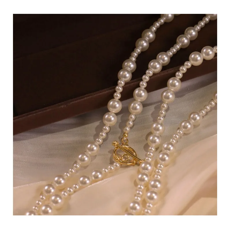 Niche Design Sense Stacking Temperament High-grade Collarbone Chain French Light Luxury Double-layer Buckle Long Pearl Necklace
Niche Design Sense Stacking Temperament High-grade Collarbone Chain French Light Luxury Double-layer Buckle Long Pearl Necklace