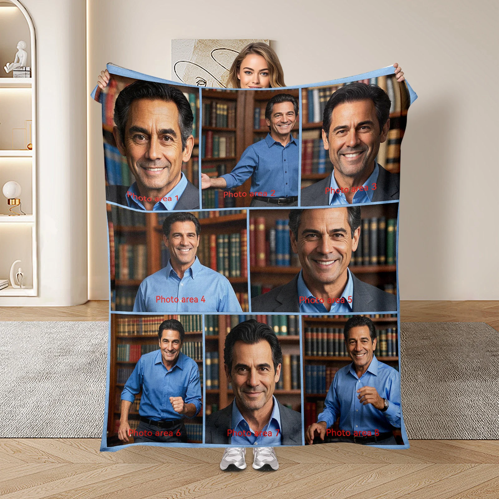 Customizable With 8 Photos Emotional Bond Blanket Ideal For Parents Share Eternal Family Affection
Customizable With 8 Photos Emotional Bond Blanket Ideal For Parents Share Eternal Family Affection