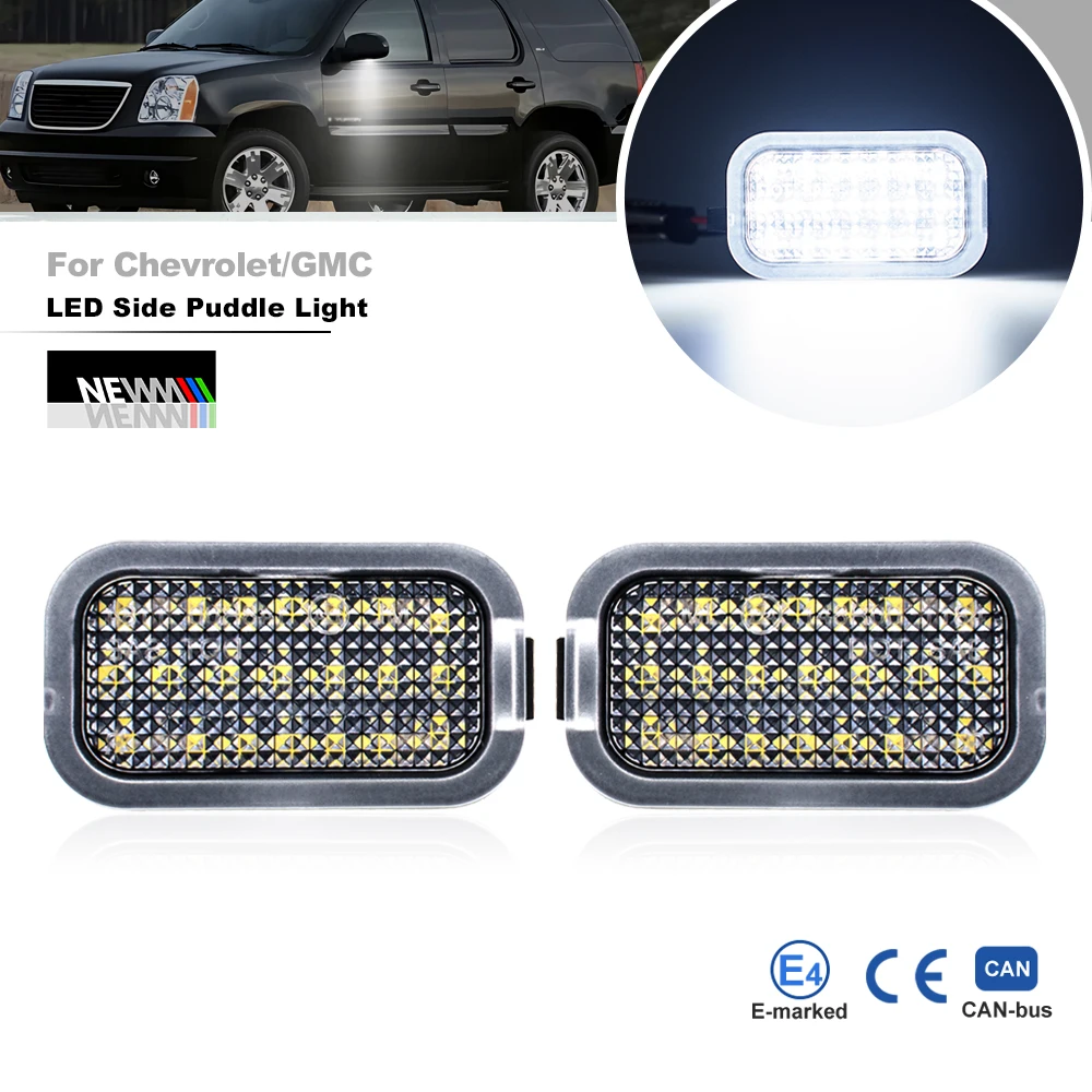 Светодиодные боковые зеркала, лампа приветствия для Chevrolet Tahoe Suburban Silverado GMC Yukon/Yukon XL 1500 2500 Cadillac Escalade
Светодиодные боковые зеркала, лампа приветствия для Chevrolet Tahoe Suburban Silverado GMC Yukon/Yukon XL 1500 2500 Cadillac Escalade