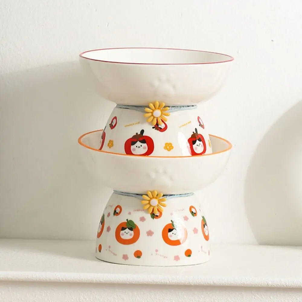 Ceramic Cat Bowl Cute Slanted Mouth Pet High Foot Bowl Large Capacity Anti Tipping Dog Food Feeding Basin Water Container
Ceramic Cat Bowl Cute Slanted Mouth Pet High Foot Bowl Large Capacity Anti Tipping Dog Food Feeding Basin Water Container
