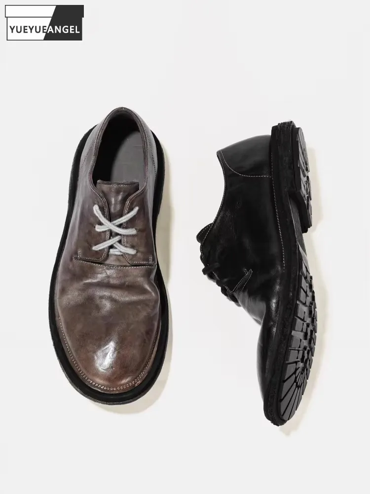 Designer Men Horsehide Genuine Leather Formal Shoes Business Men Work Lace Up Dress Shoes Handmade Low Cut Wedding Shoes Male
Designer Men Horsehide Genuine Leather Formal Shoes Business Men Work Lace Up Dress Shoes Handmade Low Cut Wedding Shoes Male