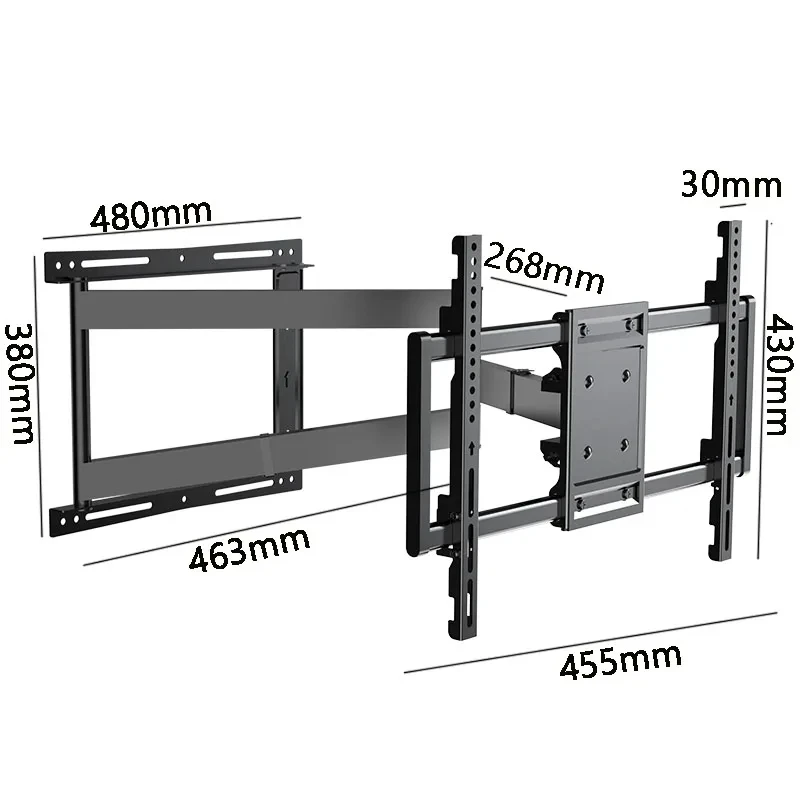 Heavy Duty Long Arm TV Mount -load 80kg,31" Extension Articulating Arm For 32-70" TVs,360° Swivel & ±15° Tilt,Max VESA 400x400mm
Heavy Duty Long Arm TV Mount -load 80kg,31" Extension Articulating Arm For 32-70" TVs,360° Swivel & ±15° Tilt,Max VESA 400x400mm