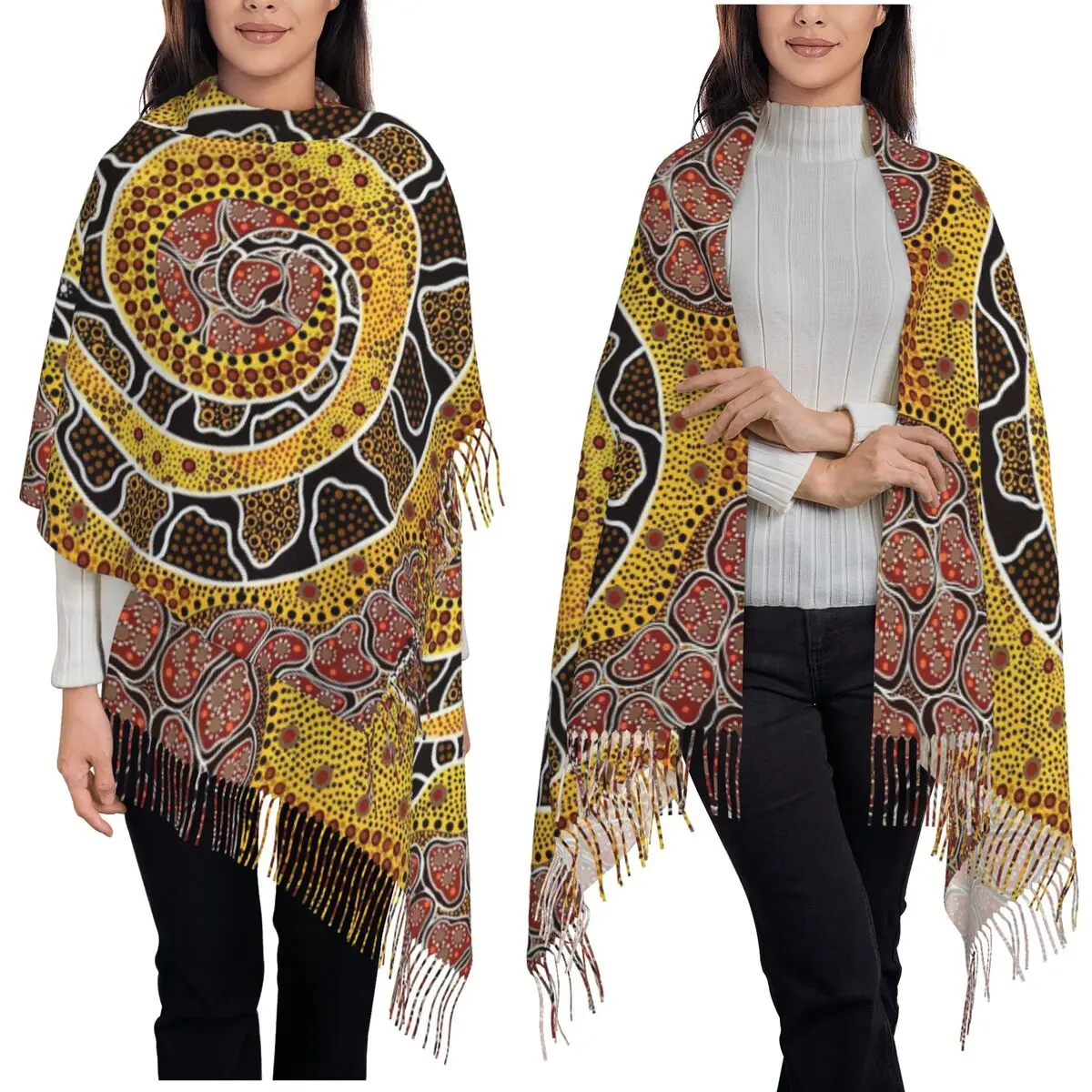 Шарф с австралийским аборигеном, шарфы с кисточками, женские мягкие теплые шали и накидки, длинная осенне-зимняя шаль
Шарф с австралийским аборигеном, шарфы с кисточками, женские мягкие теплые шали и накидки, длинная осенне-зимняя шаль