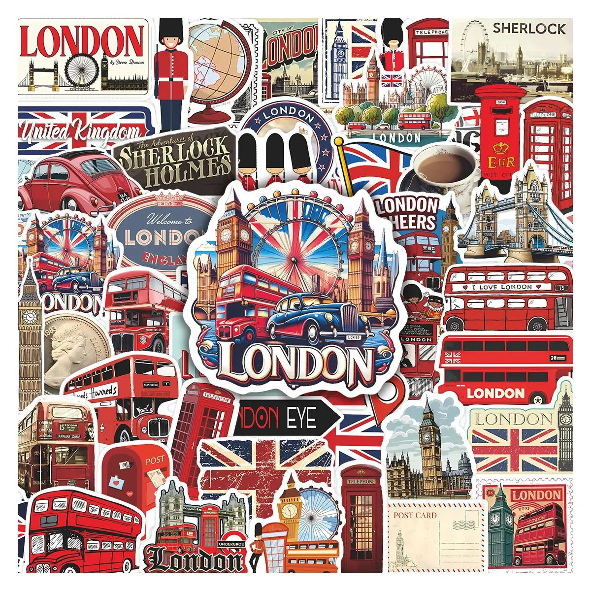 50 Pcs/Lot London Red Bus TelephoneStickers For Laptop Motorcycle Skateboard Luggage Decal Sticker
50 Pcs/Lot London Red Bus TelephoneStickers For Laptop Motorcycle Skateboard Luggage Decal Sticker