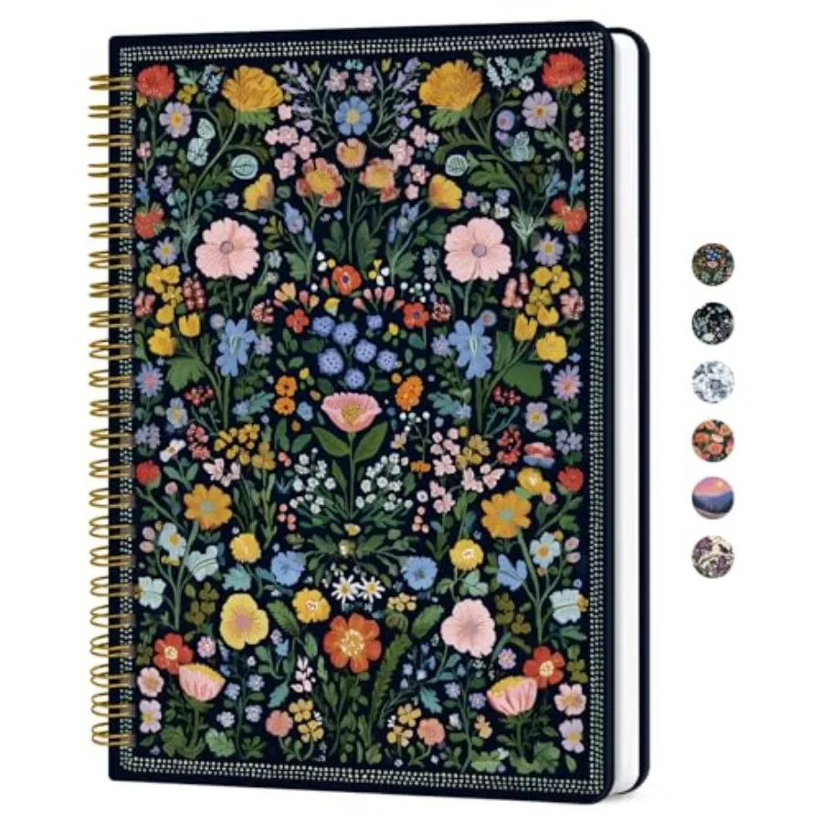 Lined Spiral Journal for Women, A5 Hardcover Pretty Notebook for Work and Note Taking, Aesthetic Cute Journal for Writing, 140
Lined Spiral Journal for Women, A5 Hardcover Pretty Notebook for Work and Note Taking, Aesthetic Cute Journal for Writing, 140