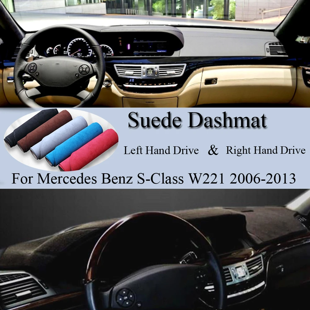 For Mercedes Benz S-Class W221 2006-2013 S320 S400 S500 S600 Suede Leather Dashmat Dash Mat Cover Dashboard Pad Carpet Accessory
For Mercedes Benz S-Class W221 2006-2013 S320 S400 S500 S600 Suede Leather Dashmat Dash Mat Cover Dashboard Pad Carpet Accessory