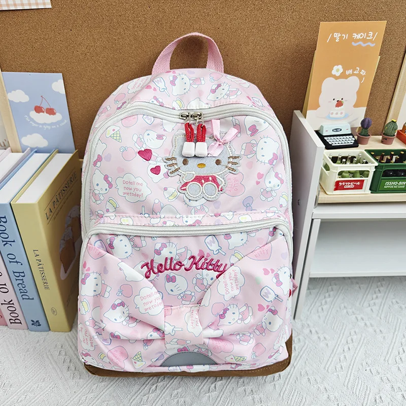 Pink Bow Hello Kitty Couple Fashion Large Capacity Leisure 2025 Summer New Cute Cartoon KT Cat Nylon Backpack
Pink Bow Hello Kitty Couple Fashion Large Capacity Leisure 2025 Summer New Cute Cartoon KT Cat Nylon Backpack