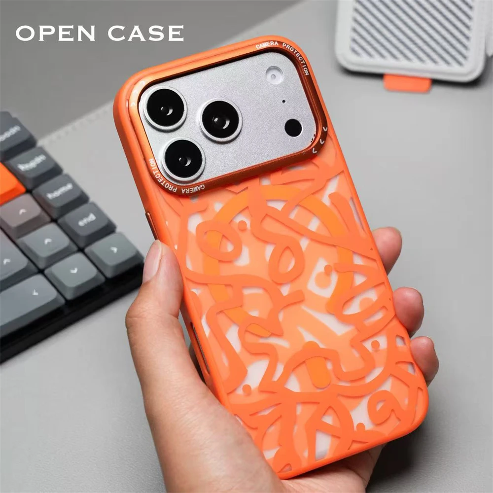 For iPhone 17Promax Matte Graffiti Magsafe Phone Case Magnetic Wireless Charging Alloy Lens Shockproof Cover for Iphone 17 17pro
For iPhone 17Promax Matte Graffiti Magsafe Phone Case Magnetic Wireless Charging Alloy Lens Shockproof Cover for Iphone 17 17pro