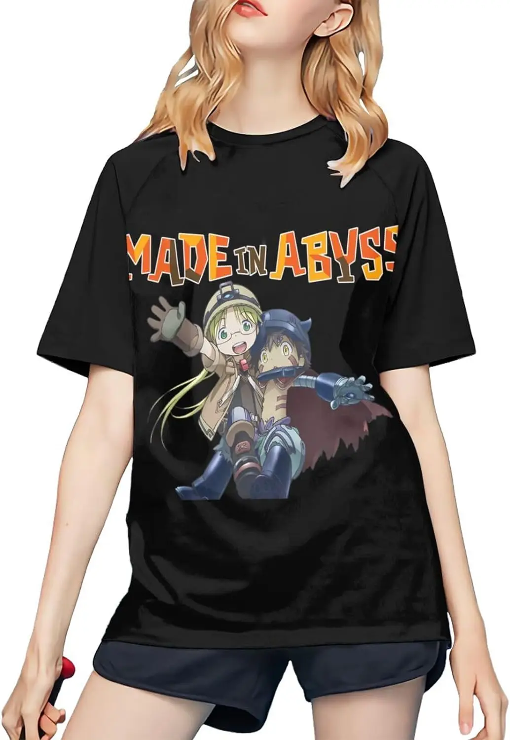 Made Anime in Abyss Shirt Women's Baseball Short Sleeved T-Shirt Polyester Color Blocking Tops Black
Made Anime in Abyss Shirt Women's Baseball Short Sleeved T-Shirt Polyester Color Blocking Tops Black