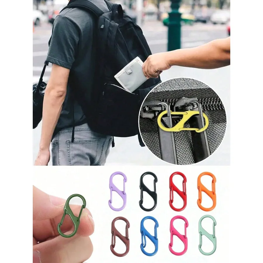 5pcs Anti-Theft Zipper Locks Set, Unisex Backpack Zipper Clips - Keeps Zipper Closed, Luggage Handbag Wallet Keychain DIY Accessories, Suitable For Travel, Camping, Outdoor, Beach, Back To School Travel Essentials Travel AccessoriesVacation Summer Holiday
5pcs Anti-Theft Zipper Locks Set, Unisex Backpack Zipper Clips - Keeps Zipper Closed, Luggage Handbag Wallet Keychain DIY Accessories, Suitable For Travel, Camping, Outdoor, Beach, Back To School Travel Essentials Travel AccessoriesVacation Summer Holiday