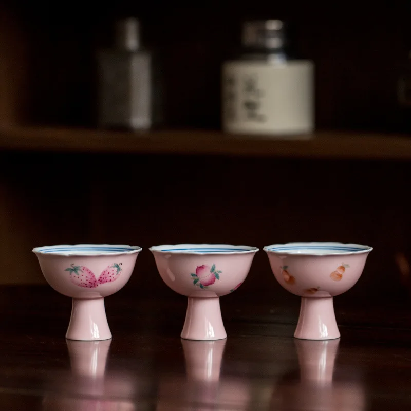 Pink Master Cup Kung Fu Tea Set, Hand-painted Strawberry, Single Cup, Ladies' Cup, Lovely
Pink Master Cup Kung Fu Tea Set, Hand-painted Strawberry, Single Cup, Ladies' Cup, Lovely