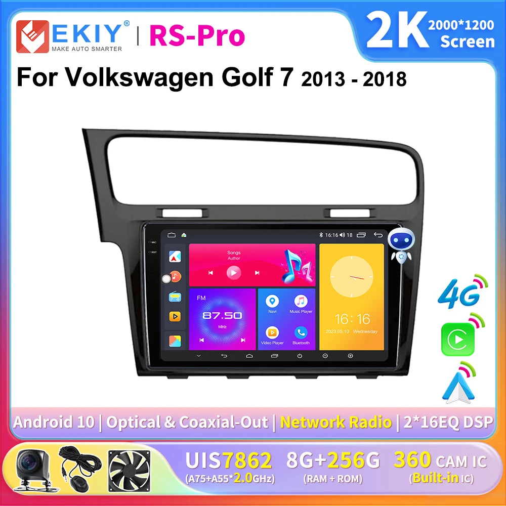 Автомагнитола EKIY с экраном 2K для Volkswagen Golf 7 2013-2018 LHD Android Автомобильный мультимедийный плеер с GPS и навигацией
Автомагнитола EKIY с экраном 2K для Volkswagen Golf 7 2013-2018 LHD Android Автомобильный мультимедийный плеер с GPS и навигацией