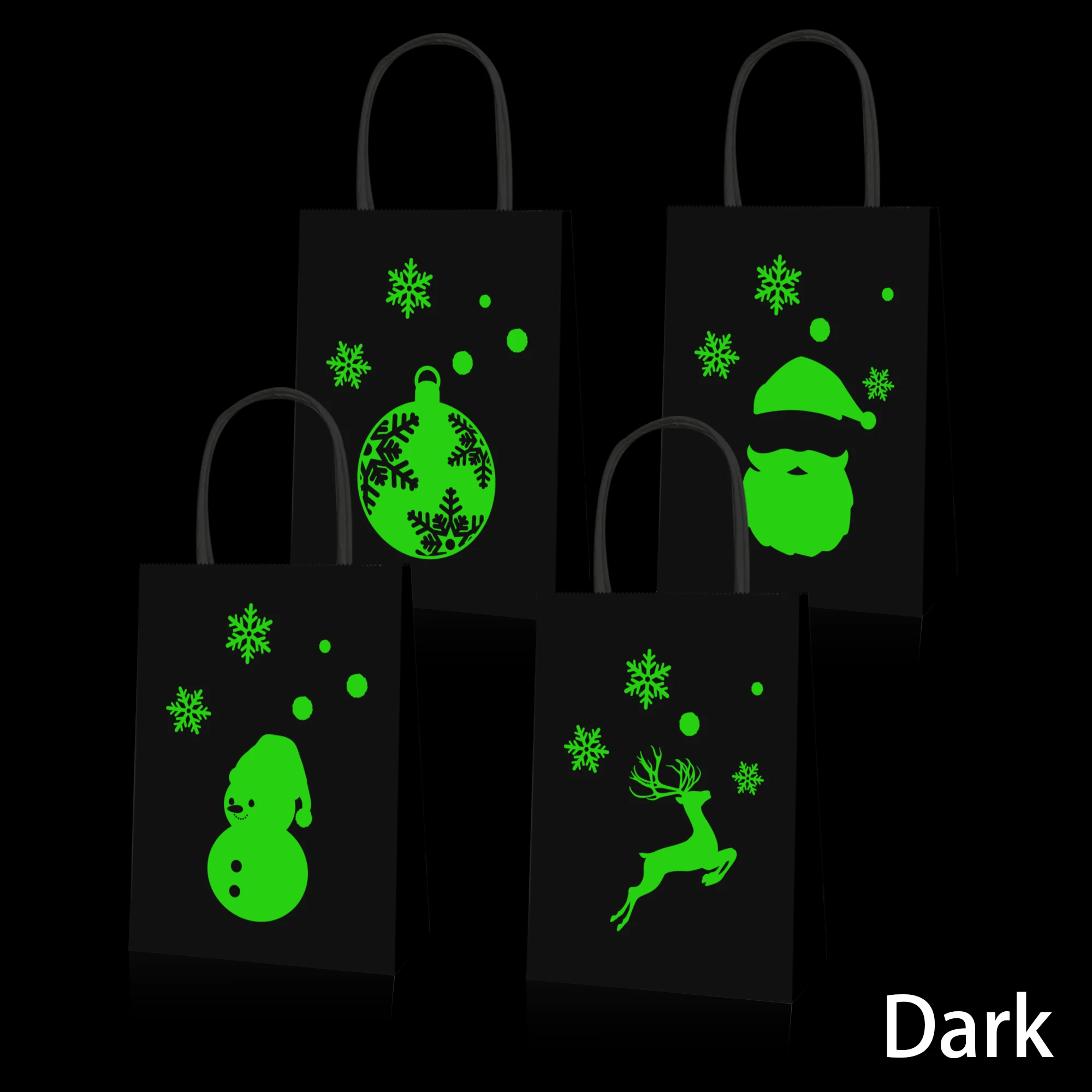 BD051 12Pcs Happy Xmas Christmas Glow in Dark Birthday Party Portable Packing Paper Tote Gift Bags New Year Party Decorations
BD051 12Pcs Happy Xmas Christmas Glow in Dark Birthday Party Portable Packing Paper Tote Gift Bags New Year Party Decorations