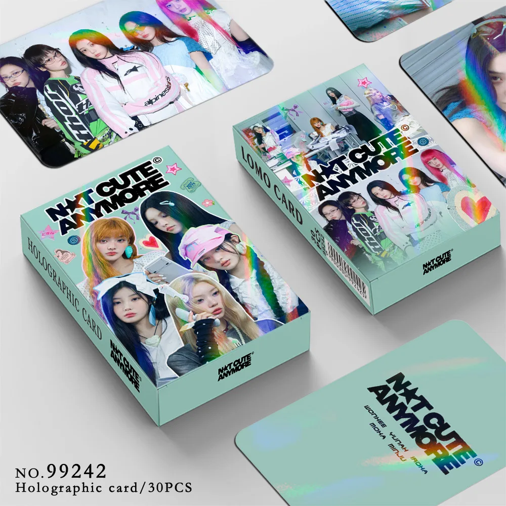 ILLIT 30PCS Holographic Cards NOT CUTE ANYMORE LOMO Photocard Set Limited KPOP Collectibles Flash Cards Fans Gifts
ILLIT 30PCS Holographic Cards NOT CUTE ANYMORE LOMO Photocard Set Limited KPOP Collectibles Flash Cards Fans Gifts