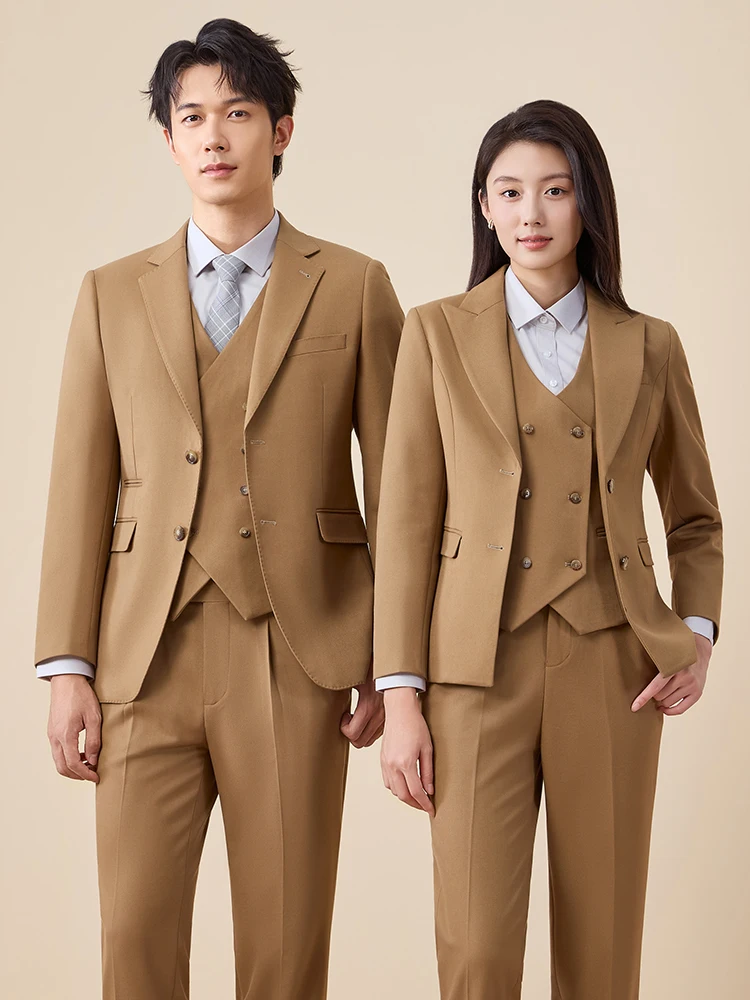 Khaki Business Suit Set for Women Autumn Winter New Style Administrative Work Professional Formal Outerwear Career Women
Khaki Business Suit Set for Women Autumn Winter New Style Administrative Work Professional Formal Outerwear Career Women