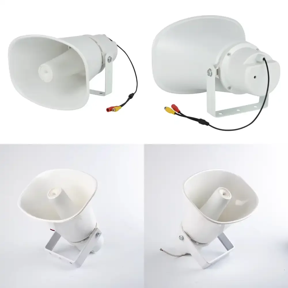Уличный активный рупорный громкоговоритель DC10-28V 30W IP67 с локальным аудиовходом для систем экстренного оповещения
Уличный активный рупорный громкоговоритель DC10-28V 30W IP67 с локальным аудиовходом для систем экстренного оповещения
