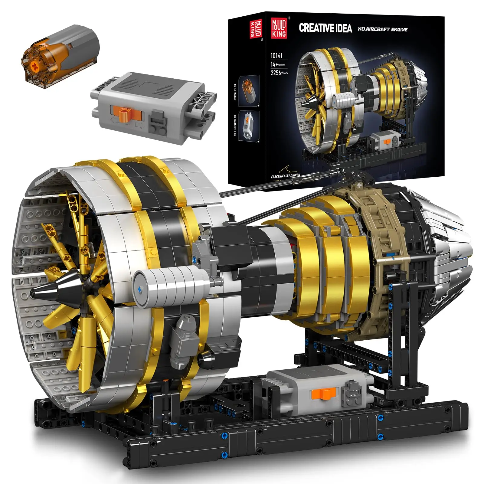 2256pcs City Aircraft Engine Building Kit - Turbojet Engine Model That Runs with Battery-Mechanical Science Education STEM Toy
2256pcs City Aircraft Engine Building Kit - Turbojet Engine Model That Runs with Battery-Mechanical Science Education STEM Toy