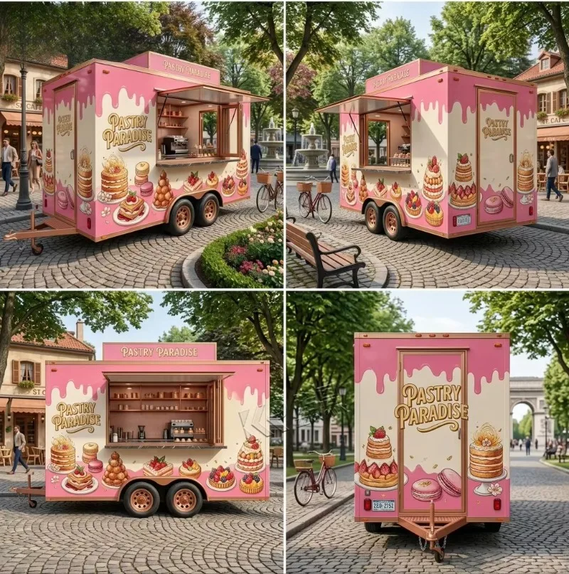 Portable Food Cart Trailer Mobile Commercial Fast Food Kiosk Outdoor Catering Street Food Equipment
Portable Food Cart Trailer Mobile Commercial Fast Food Kiosk Outdoor Catering Street Food Equipment