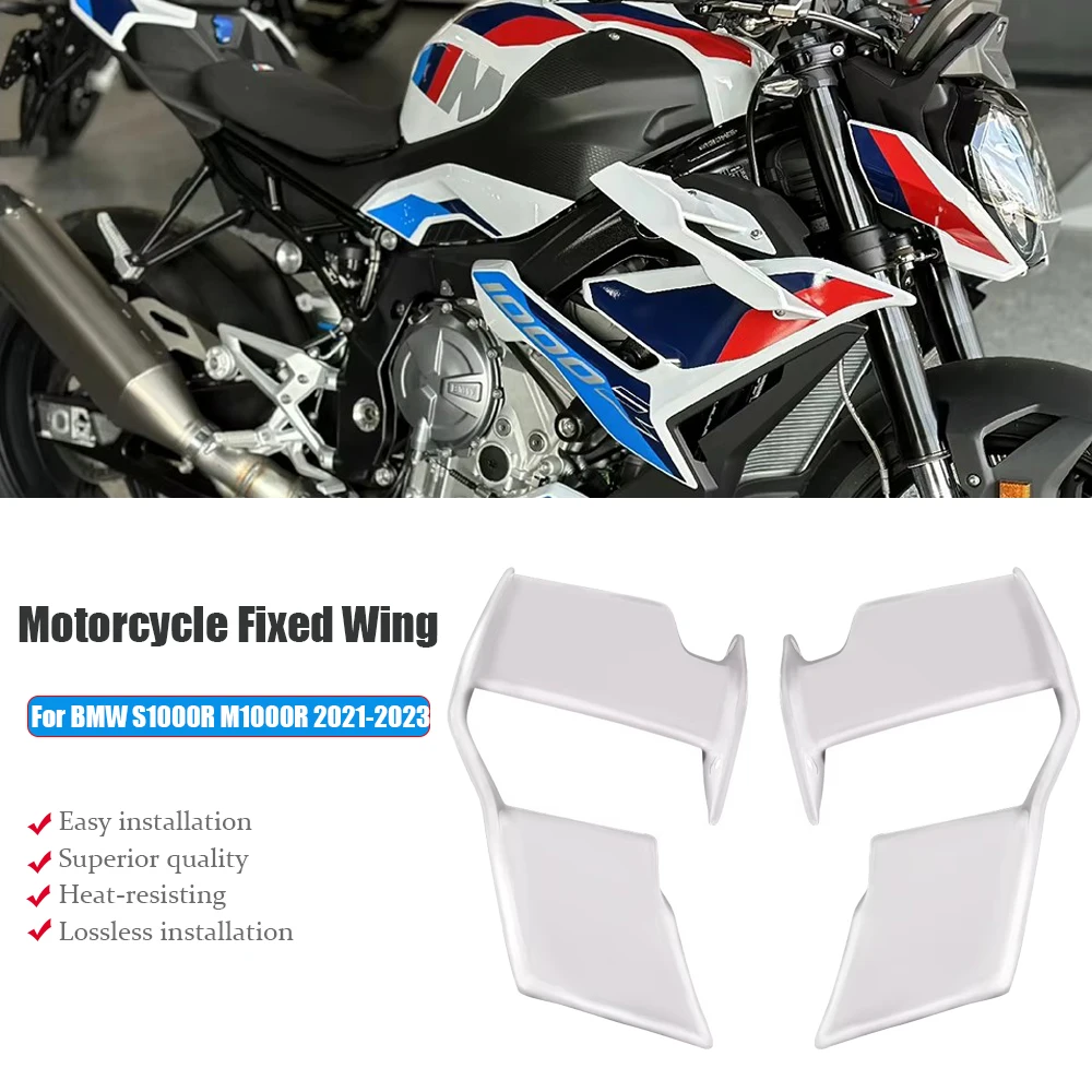 White S1000R Fairing Winglet ,Fit For BMW S 1000 R M1000R 2021 2022 2023, Motorcycle Fixed Wing, Fairing Front Spoiler carbon
White S1000R Fairing Winglet ,Fit For BMW S 1000 R M1000R 2021 2022 2023, Motorcycle Fixed Wing, Fairing Front Spoiler carbon