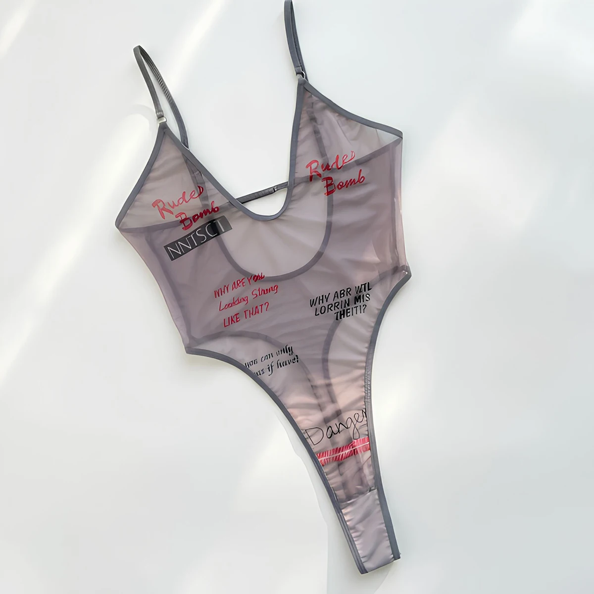 Earlix Super Sexy Grey Mesh Lingerie With Letter Print One-Piece Lingerie Backless Tight Lingerie Women'S Underwear
Earlix Super Sexy Grey Mesh Lingerie With Letter Print One-Piece Lingerie Backless Tight Lingerie Women'S Underwear