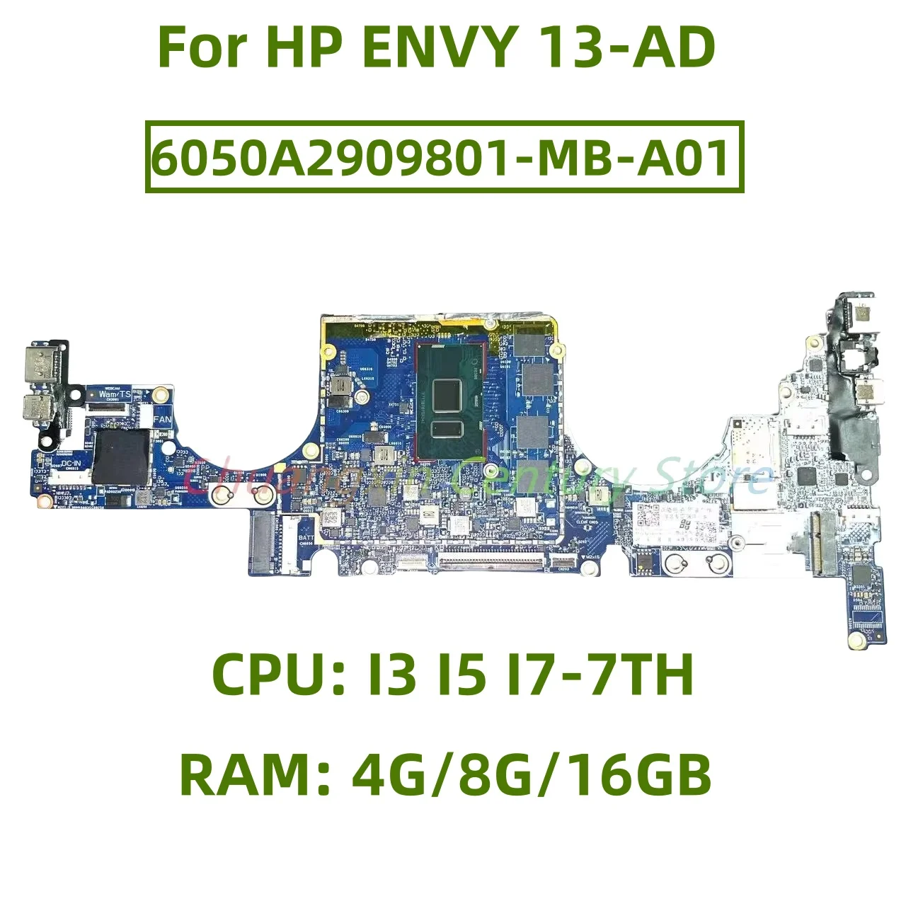 6050А 2909801 -MB-A01 Материнская плата подходит для ноутбука HP ENVY 13-AD с процессором: I3 I5 I7-7-TH RAM: 4G/8G/16GB 100% протестировано и отправленная
6050А 2909801 -MB-A01 Материнская плата подходит для ноутбука HP ENVY 13-AD с процессором: I3 I5 I7-7-TH RAM: 4G/8G/16GB 100% протестировано и отправленная