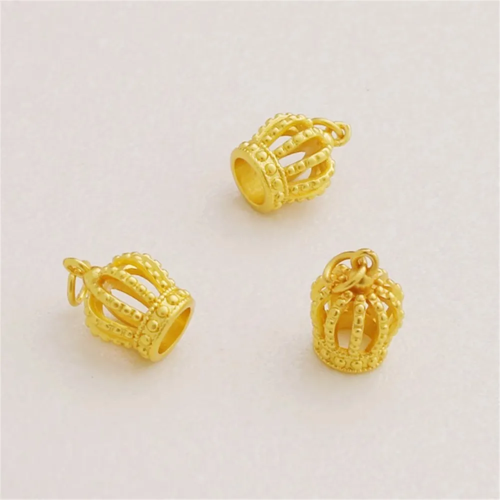 18k Gold Color Hollow Large Crown Pendant Flower Tray Cap Tassel Hat DIY Jewelry Accessories Bracelet Necklace Charm
18k Gold Color Hollow Large Crown Pendant Flower Tray Cap Tassel Hat DIY Jewelry Accessories Bracelet Necklace Charm