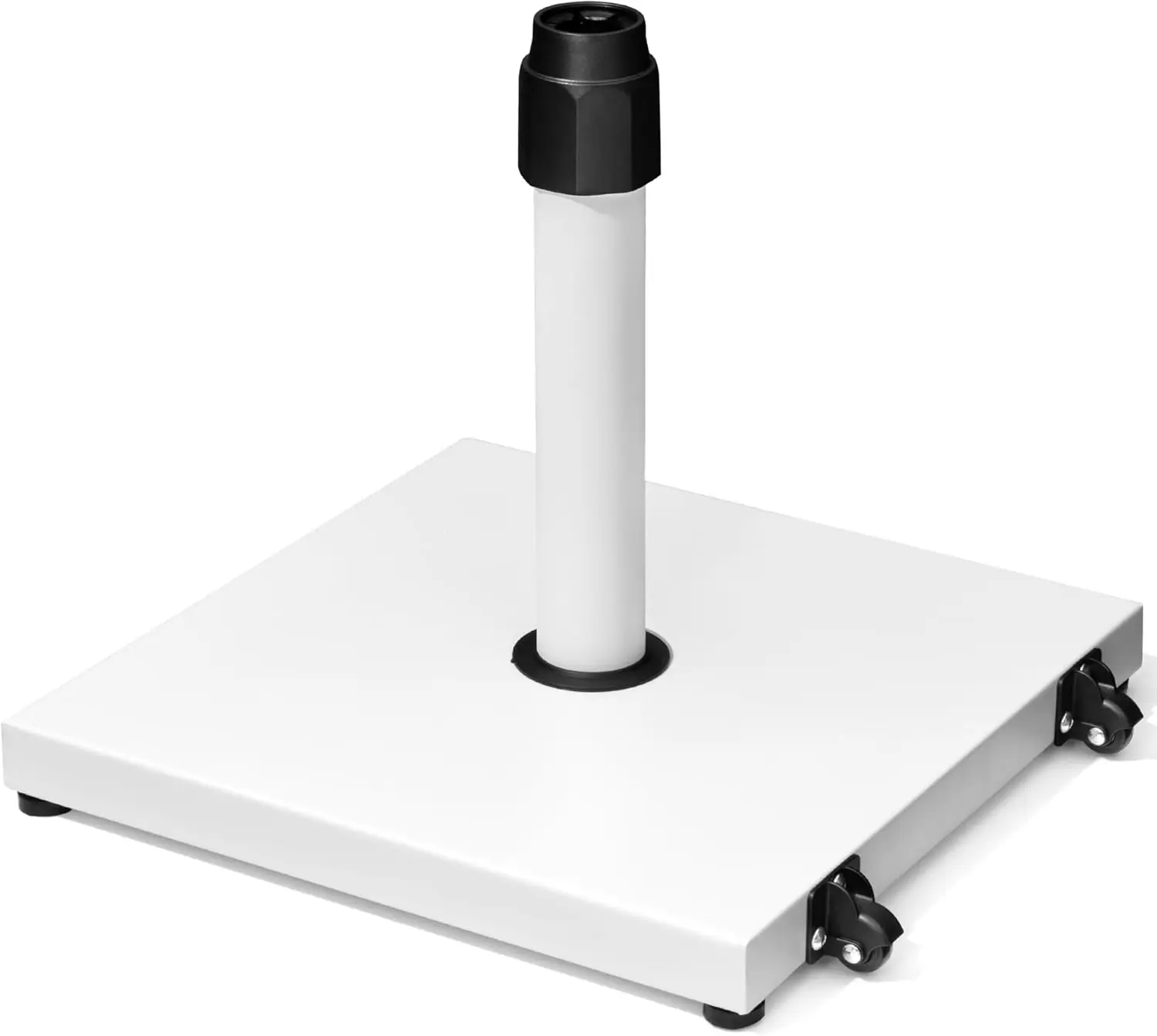 Heavy Duty Patio Umbrella Base 45lbs with Wheels, Wind-Resistant, White
Heavy Duty Patio Umbrella Base 45lbs with Wheels, Wind-Resistant, White
