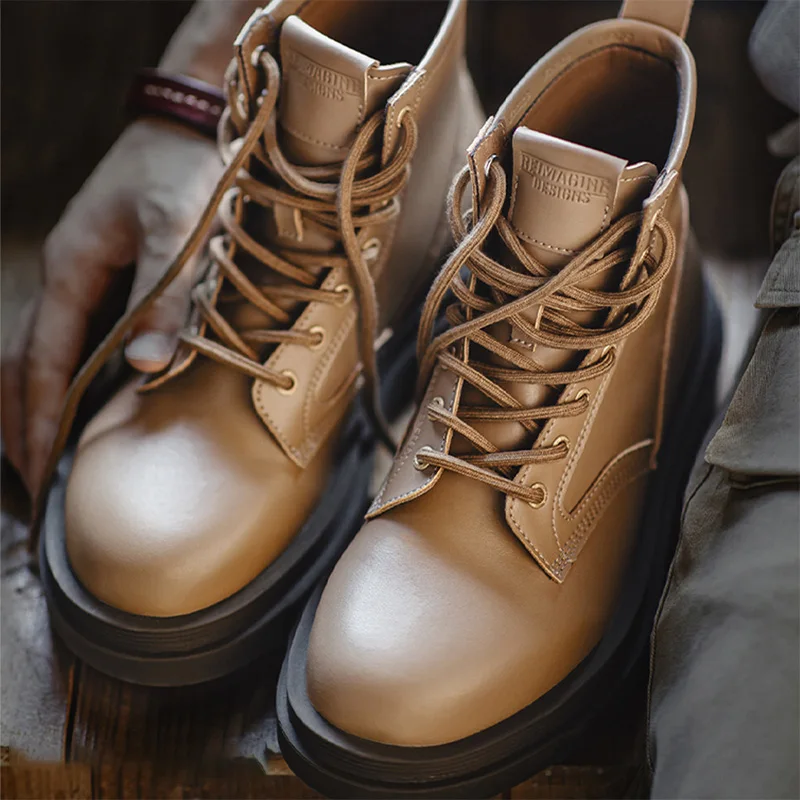 Maden Retro British Style Work Leather Boots Casual Brown Boots Versatile Classic Round-toe Leather Shoes for Fall and Winter
Maden Retro British Style Work Leather Boots Casual Brown Boots Versatile Classic Round-toe Leather Shoes for Fall and Winter