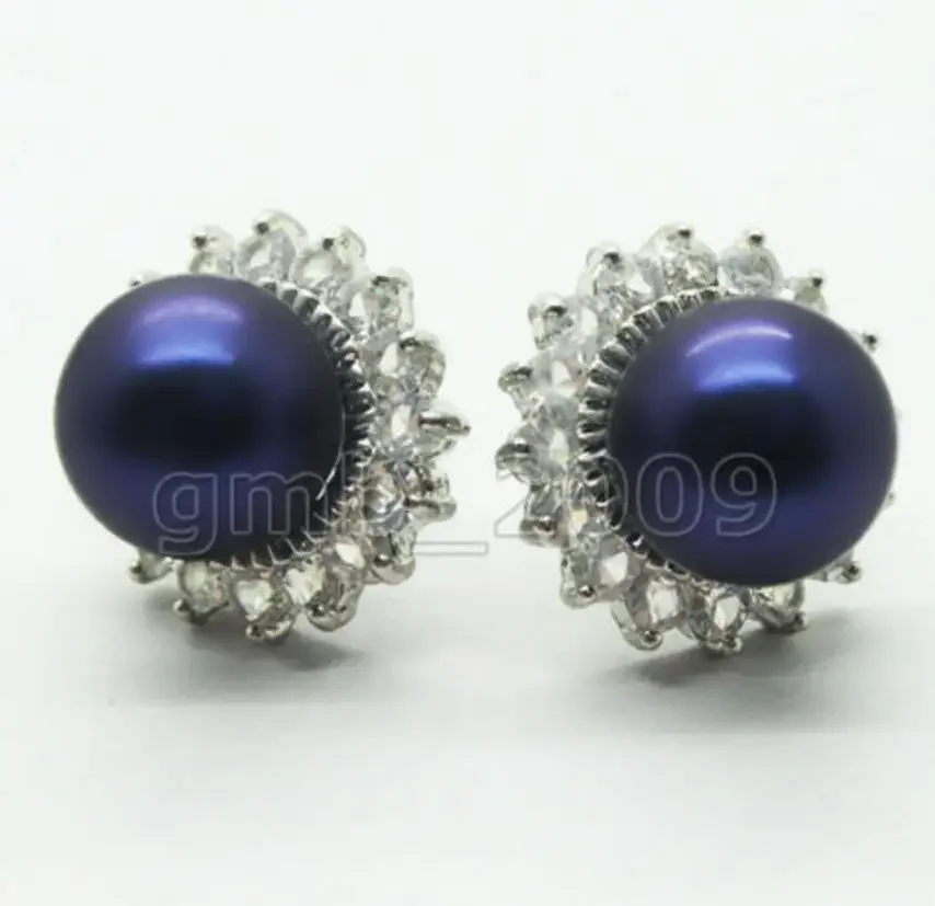 Fine jewelry 10mm Dark Blue South Sea Shell Pearl Crystal 925 Strerling Silver Earrings
Fine jewelry 10mm Dark Blue South Sea Shell Pearl Crystal 925 Strerling Silver Earrings