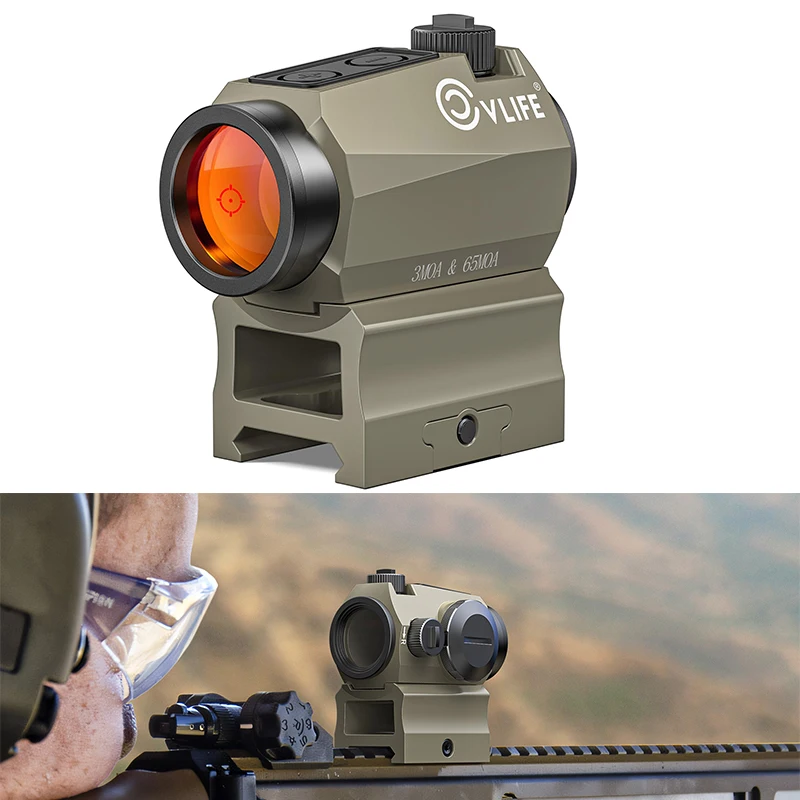 CVLIFE Multiple Reticle Red Dot Sight Motion Awake Circle Optics Sights Reflex Scope with High Low Mount for 21mm Picatinny
CVLIFE Multiple Reticle Red Dot Sight Motion Awake Circle Optics Sights Reflex Scope with High Low Mount for 21mm Picatinny