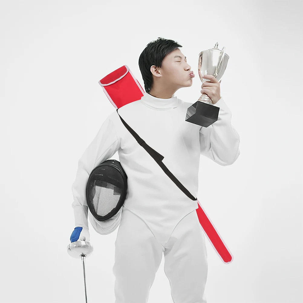 Fencing Sword Bag Red Gear Storage Shoulder Straps Belt Hanger Display Case Supplies Durable Oxford Cloth Lightweight Portable
Fencing Sword Bag Red Gear Storage Shoulder Straps Belt Hanger Display Case Supplies Durable Oxford Cloth Lightweight Portable