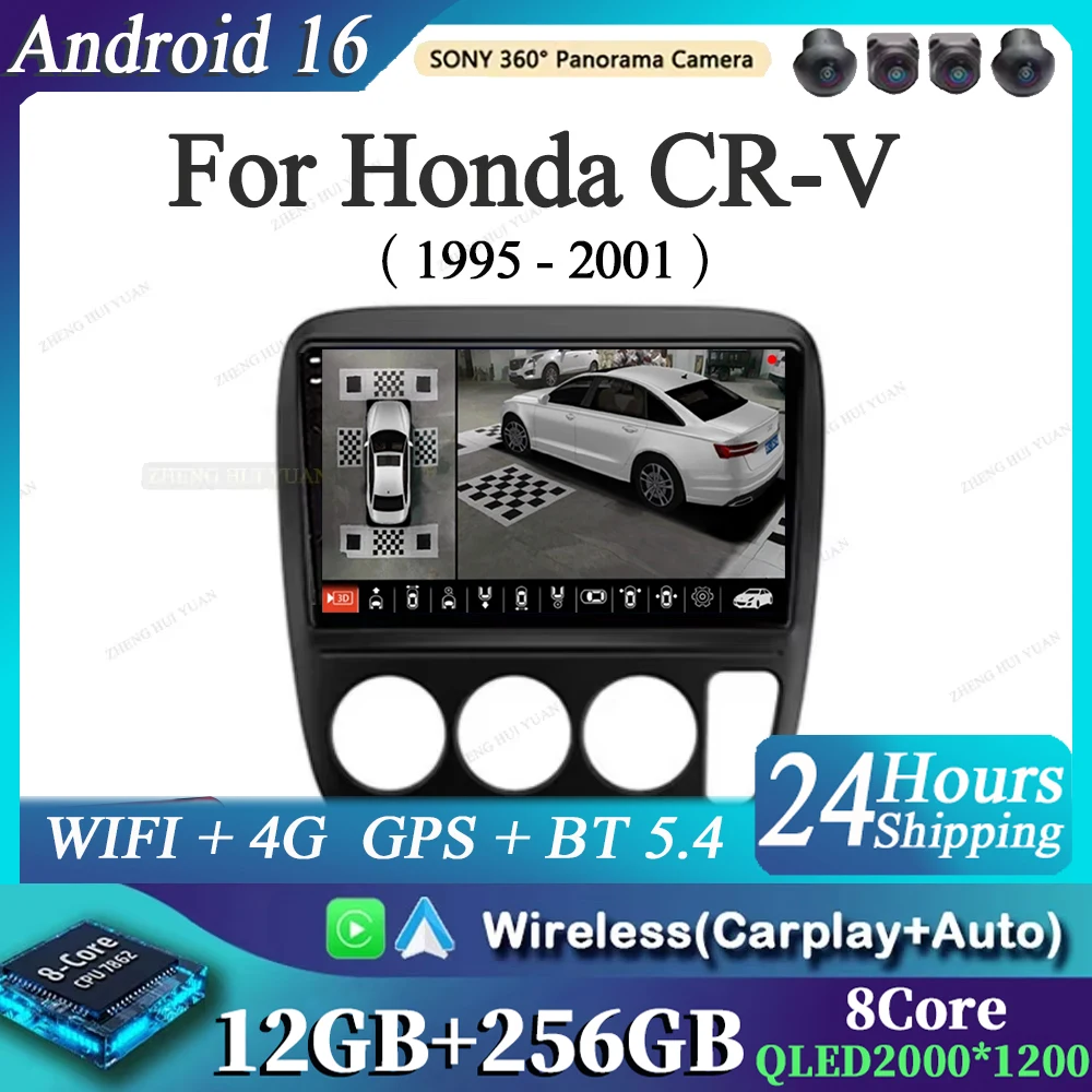 Android 16 CarPlay Auto Car Radio Multimedia navigation video Autoradio Stereo For Honda CR-V CRV 1995 - 2001
Android 16 CarPlay Auto Car Radio Multimedia navigation video Autoradio Stereo For Honda CR-V CRV 1995 - 2001