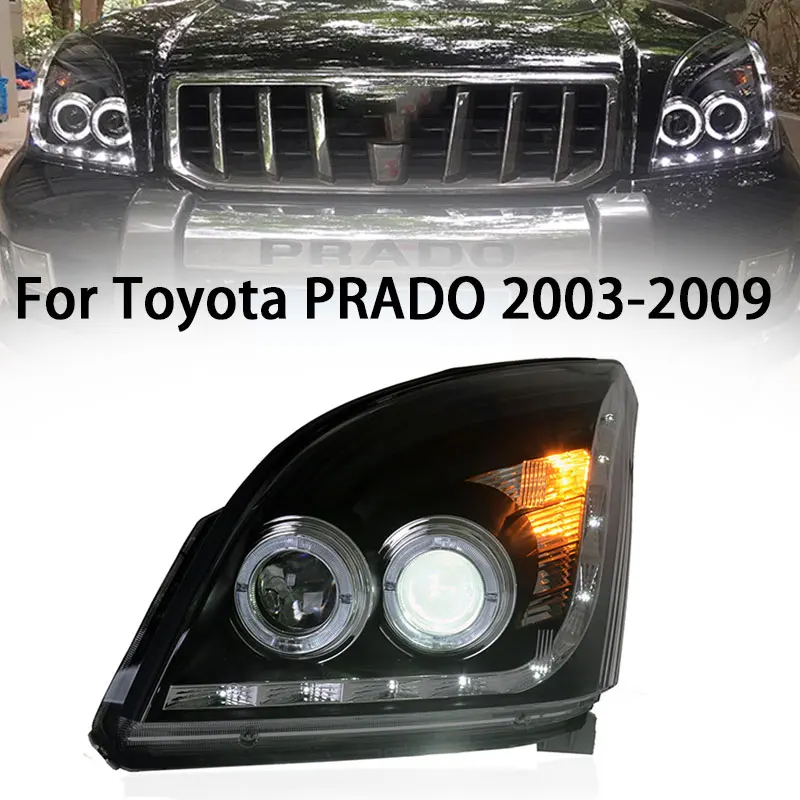 Автомобильные фары для Toyota Prado FJ120 светодиодный, фары, объектив проектора 2003-2009, передний сигнал Drl, автомобильные аксессуары
Автомобильные фары для Toyota Prado FJ120 светодиодный, фары, объектив проектора 2003-2009, передний сигнал Drl, автомобильные аксессуары